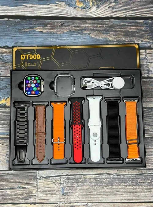 DT900 Ultra Smart Watch – 7 in 1 Combo Pack - Image 2